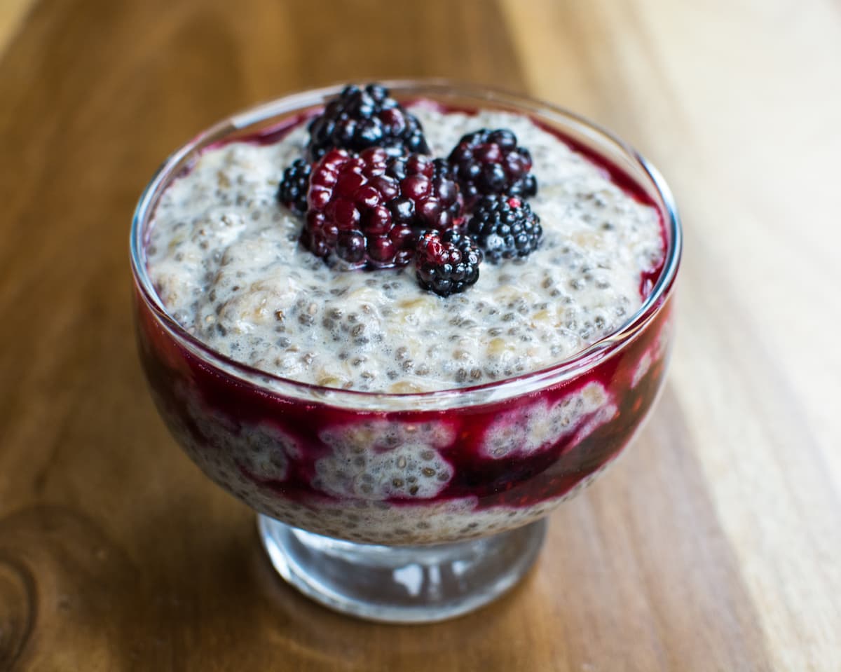 Black Berry Chia pudding