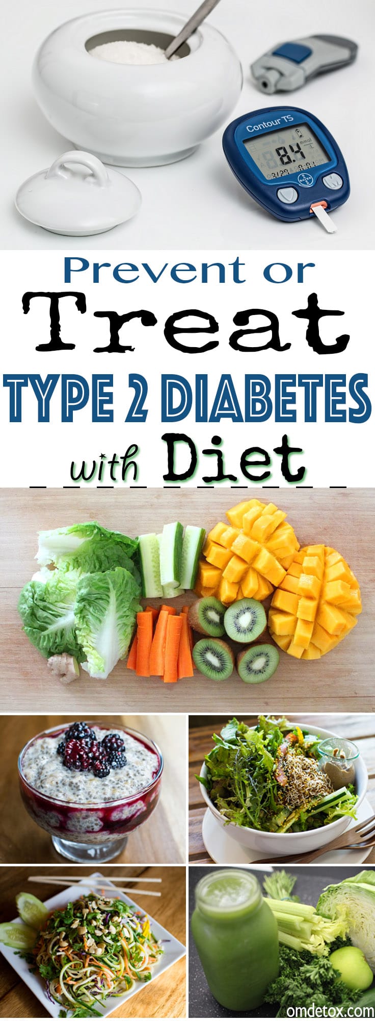 How to treat type 2 Diabetes with Diet. Yes you can treat Diabetes with food, discover how her. Milton did it, so can you.