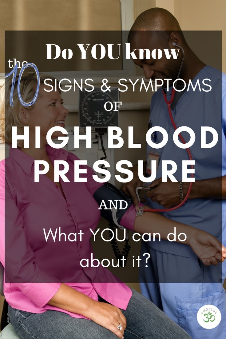 The top 10 Signs and Symptoms of High Blood Pressure or Hypertension by OMDetox
