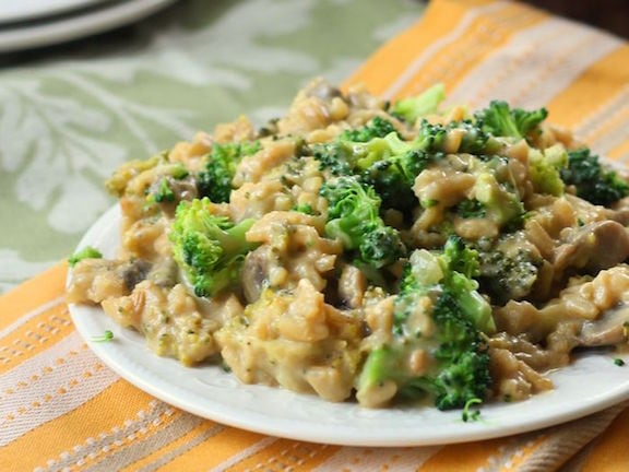 OMDetox Cancer Prevention - Vegan broccoli cheese casserole